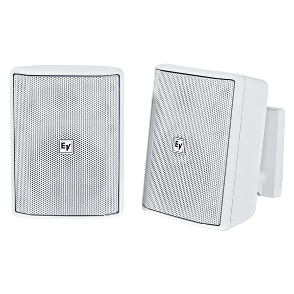 EVID-S5.2TW 5" SURFACE MOUNT SPEAKER 70/100V WHITE PAIR (PRICED AND SOLD AS PAIR ONLY)